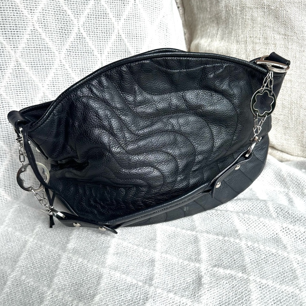 Elegant Black Leather Women's Bag